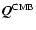 $\vec{Q}^{{\rm CMB}}$