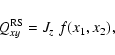 \begin{displaymath}%
Q^{{\rm RS}}_{xy}= J_z\; f(x_1,x_2),
\end{displaymath}