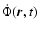 $\dot{\Phi}(\vec{r},t)$