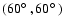 $(60\hbox {$^\circ $ },60\hbox {$^\circ $ })$