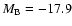 $M_{\rm B}=-17.9$