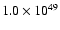 $1.0\times10^{49}$