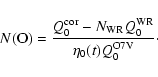 \begin{displaymath}N({\rm O})=\frac{Q^{\rm cor}_0-N_{\rm WR}Q^{\rm WR}_0}{\eta_0(t)Q^{\rm O7V}_0}\cdot
\end{displaymath}
