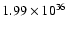 $1.99\times 10^{36}$