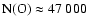 $\rm N(O) \approx 47~000$