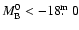 $M_{\rm B}^{0}<-18\hbox{$.\!\!^{\rm m}$ }0$