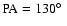 $\rm PA=130\hbox {$^\circ $ }$