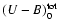 $(U-B)^{\rm tot}_0$