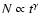 $ N\propto t^\gamma$