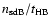 $n_{\rm sdB}/t_{\rm HB}$