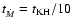 $t_{\dot M} = t_{\rm KH}/10$