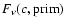 $F_{\nu}(c,{\rm prim})$