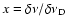 $x=\delta \nu /\delta \nu _{\rm D}$