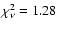 $\chi^2_{\nu}=1.28$