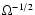 $\Omega^{-1/2}$