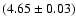 $(4.65\pm0.03)$