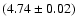 $(4.74\pm0.02)$