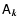 ${\sf A}_{\vec{k}}$