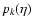 $p_k(\eta)$