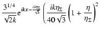 $\displaystyle \frac{3^{1/4}}{\sqrt{2 k}}{\rm e}^{i\vec{k}\vec{x}-\frac{ik\eta_{...
...ik\eta_{\Sigma}}{40\sqrt{3}}
\left(1+\frac{\eta}{\eta_{\Sigma}}\right)^2\right.$