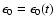 $\epsilon_0= \epsilon_0(t)$