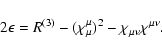 \begin{displaymath}
2\epsilon
=R^{(3)}-(\chi^\mu_\mu)^2-\chi_{\mu\nu} \chi^{\mu\nu}.
\end{displaymath}