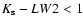 $K_{\rm s} - LW2 < 1$