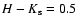 $H - K_{\rm s} =
0.5$