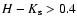 $H-K_{\rm s} > 0.4$