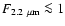 $F_{2.2~\mu{\rm m}} \la
1$
