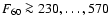 $F_{60} \ga 230, \ldots, 570$