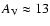 $A_{\rm V}\approx13$