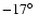 $-17\hbox{$^\circ$ }$