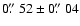 $0\hbox{$.\!\!^{\prime\prime}$ }52 \pm 0\hbox{$.\!\!^{\prime\prime}$ }04$