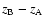 $z_{\rm B} - z_{\rm A}$