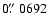 $0\hbox{$.\!\!^{\prime\prime}$ }0692$
