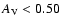 $A_{\rm V} <0.50$