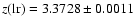 $z{\rm (lr)}=3.3728\pm0.0011$