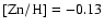 $\rm [Zn/H]=-0.13$