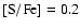 $\rm [S/Fe]=0.2$