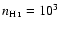 $n_{\mbox{\scriptsize H {\sc i}}}=10^3$