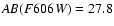 ${\it AB}(F606W)=27.8$