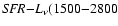 ${\it SFR}{-}L_{\nu}(1500{-}2800$