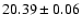 $20.39 \pm 0.06$