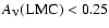 $A_{\rm V}{\rm (LMC)}<0.25$