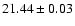 $21.44 \pm 0.03$