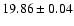 $19.86 \pm 0.04$