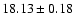 $18.13 \pm 0.18$
