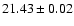 $21.43 \pm 0.02$