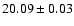 $20.09 \pm 0.03$